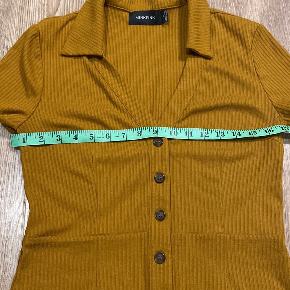 MINKPINK Ribbed Button Front Dress - Picture 5 of 8